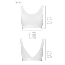 Топ з прозорою вставкою Passion PS002 TOP L, white, фото 5
