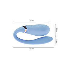 Вибратор Zalo - Fanfan Royal Blue, фото 4
