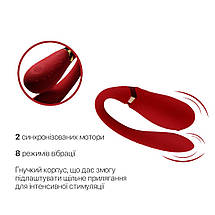 Вибратор Zalo - Fanfan Bright Red, фото 6