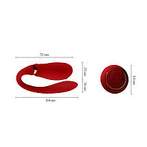 Вибратор Zalo - Fanfan set Bright Red, фото 4