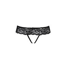 Мереживні стрінги з доступом Senia Thong black XXL/XXL - Passion, фото 6