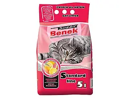 Наповнювач бентонітовий Super Benek Standart аромат цитрусової свіжості 5л