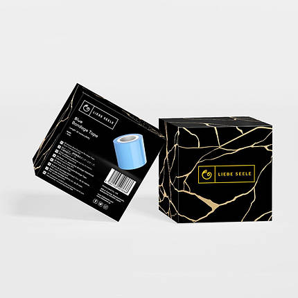 Скотч для бондажа Liebe Seele Bondage Tape Blue 25м, фото 2