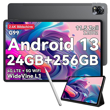 Планшет Blackview Mega 1 12/256GB Gray 4G LTE 11.5'' 2,4K Helio G99 33W 8800mAh + ПОДАРУНКИ