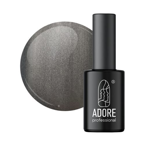 Гель-лак для нігтів Adore Gel Polish Cat&apos;s Eye Metal Glass №Mm-01 Графітово-чорний 8 мм