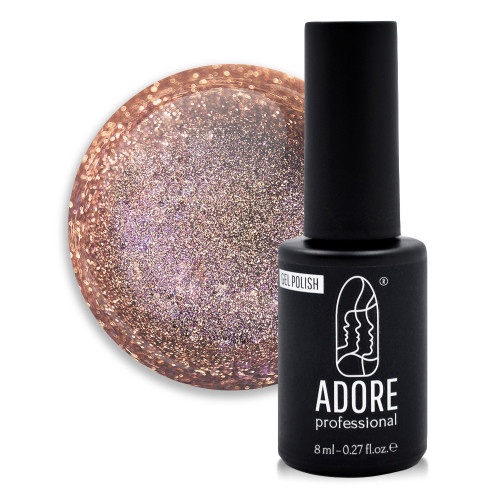 Гель-лак для нігтів Adore Gel Polish Cat&apos;s Eye Wild №461 Лілово-платинові переливи 8 мл