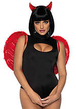 Leg Avenue Marabou feather devil wings Red, фото 5