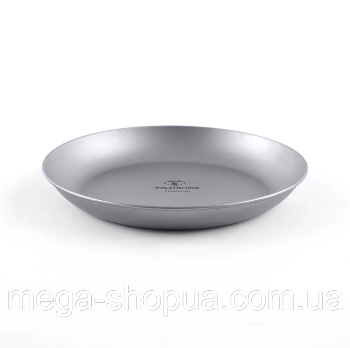 Титанова тарілка TOMSHOO для кемпінгу - легкий туристичний посуд, портативна миска для походів та пікніка