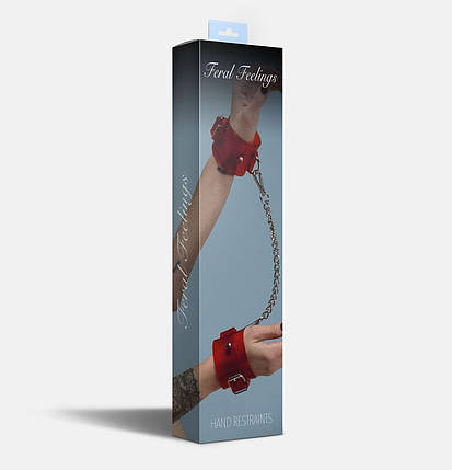 Наручники Feral Feelings — Hand Restraints Red Trasparent, фото 2