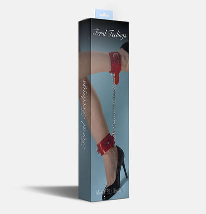 Поножи Feral Feelings - Ankle Restraints Red Trasparent, фото 2