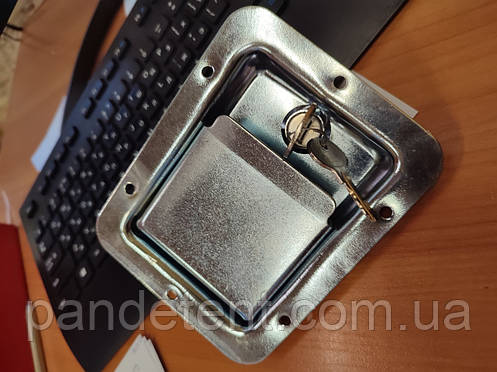 Замок для фургона врізний 140*108мм (Цинк), фото 2