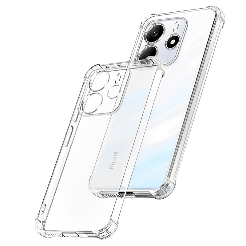 TPU чохол GETMAN Ease logo для Xiaomi Redmi Note 14 5G | Посилені кути з амортизацією Безбарвний (прозорий), фото 1