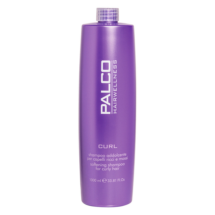 Професійний пом'якшувальний шампунь для кучерявого волосся Curl Softening Palco, з вітамінами А, В,Р 1000 мл