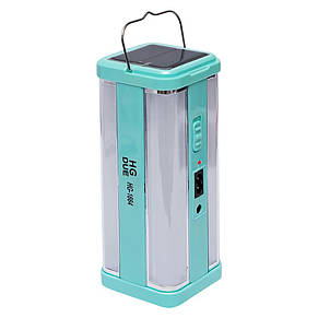 Ліхтарик із регулятором яскравості та сонячною батареєю ML-1664, 21 см, Бірюзовий, фото 2