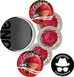 Презервативи One Flavor Waves Полуниця в шоколаді 5 шт у кейсі, фото 2