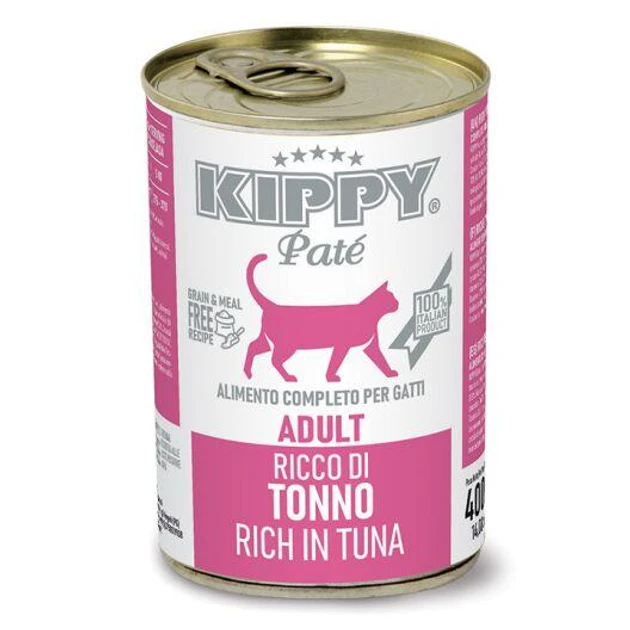 Вологий корм KIPPY Pate Adult Cats Tuna для дорослих котів з тунцем у вигляді паштету 400 г