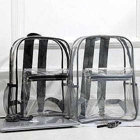 Великий прозорий силиконовий рюкзак