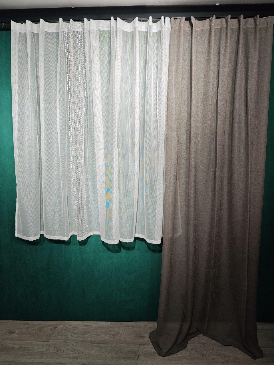 Готова тюль зі шторкою.Номер 2508