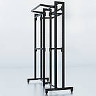 Стійка "ETOILE-250" -v2. Рейл із перфорацією для одягу, вішало торгове для бутіка, фото 4