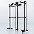 Стійка "ETOILE-250" -v2. Рейл із перфорацією для одягу, вішало торгове для бутіка, фото 3