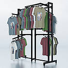 Стійка "ETOILE-250" -v2. Рейл із перфорацією для одягу, вішало торгове для бутіка, фото 2