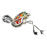 Брошка. Натуральний рубін і марказит. Срібло 925., фото 2