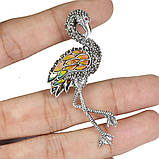 Брошка. Натуральний рубін і марказит. Срібло 925., фото 3