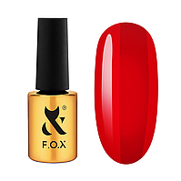 Гель-лак F.O.X Lipstick Collection 002 Fire Lips яскравий червоний 7 мл