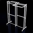 Стійка "ETOILE-250" -v2. Рейл із перфорацією для одягу, вішало торгове для бутіка, фото 4