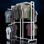 Стійка "ETOILE-250" -v2. Рейл із перфорацією для одягу, вішало торгове для бутіка, фото 2