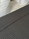 Плед покривало вафельне, 100% бавовна, Графітовий колір, 100см х 230см (уцінка), фото 4