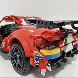 Конструктор под Лего Ferrari 488 GTE AF Corse 51 гоночна машина червона 42125 Технік 1:8, фото 5