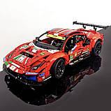 Конструктор под Лего Ferrari 488 GTE AF Corse 51 гоночна машина червона 42125 Технік 1:8, фото 3