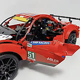 Конструктор под Лего Ferrari 488 GTE AF Corse 51 гоночна машина червона 42125 Технік 1:8, фото 4