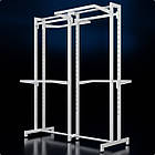 Стійка "ETOILE-250" -v3. Рейл із перфорацією для одягу, вішало торгове для бутіка, фото 10