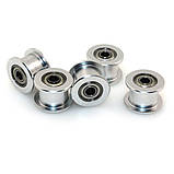 Шків 16T-B3-W6-AF_S ведомий на підшипнику, Гладкий, вісь Ø3мм, ремінь 6мм / Для 3D-принтерів та верстатів ЧПК, фото 5