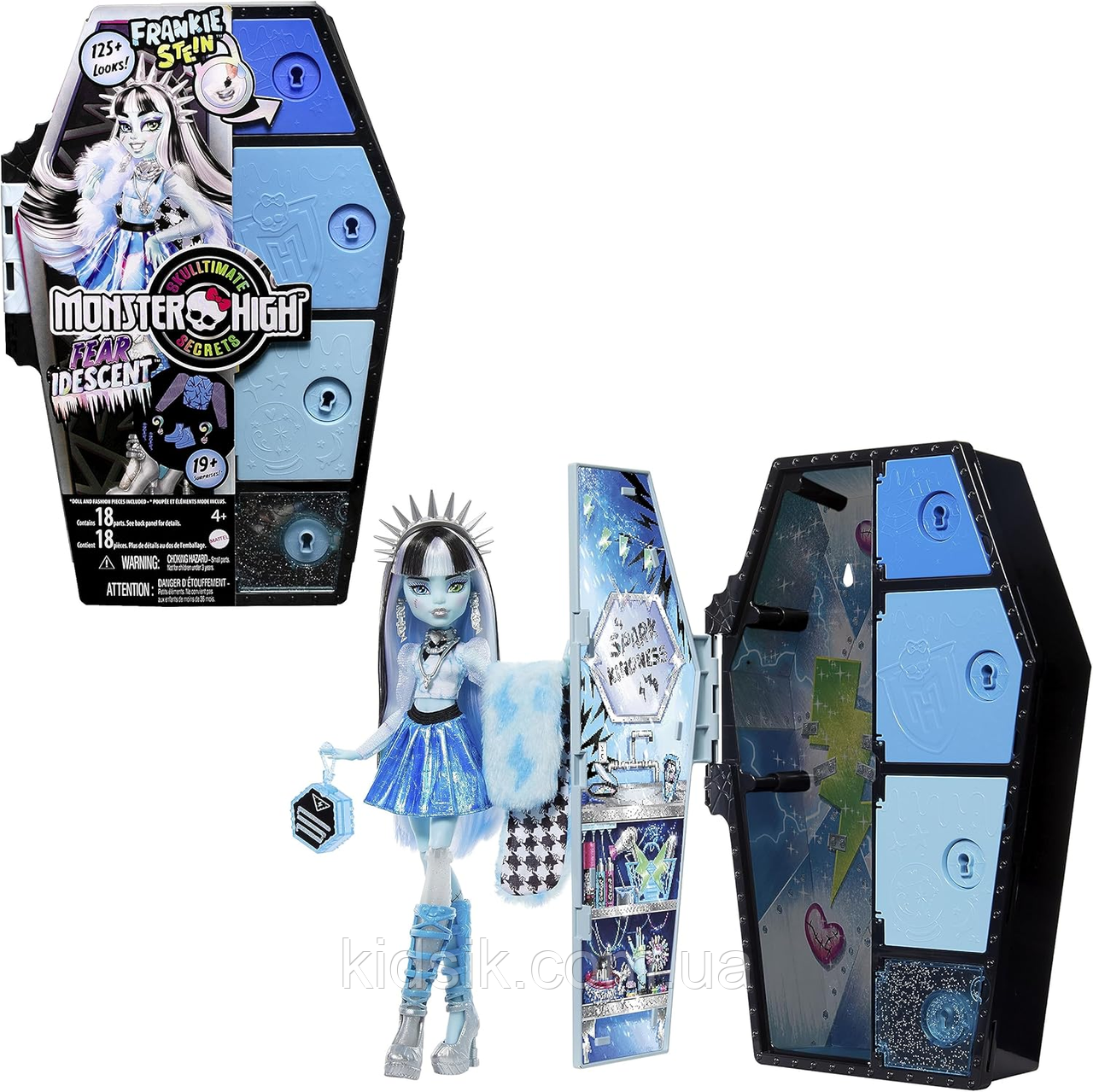 Шарнірна лялька Монстер Хай Френкі Штейн Monster High Frankie Stein G3 Skulltimate Secrets Fearidescent Series