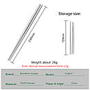 Палички для їжі суші та лапші титанові складні 230 мм. Boundles Voyage., фото 5