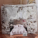 Покривало з наволочками на ліжко Koloco Сатин Розмір Євро, фото 2