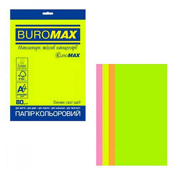 Папір EUROMAX 20 аркушів А4 NEON 643843 G-Rich