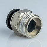 Фітинг нікельований 12 мм, різьблення 1/2 ТАТО для пневмошланга, фото 3