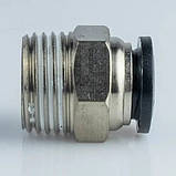 Фітинг нікельований 12 мм, різьблення 1/2 ТАТО для пневмошланга, фото 2