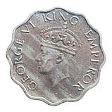 Індія - Британська 1 анна, 1944 Мітка монетного двору: "•" - Бомбей, фото 2