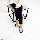 Жіночі шкіряні туфлі лофери бежевого кольору, фото 6