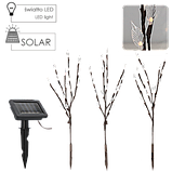 Сонячний ліхтар-світильник Garden Line SOL6094 60 LED 3 гілки по 60 см тепле біле світло, фото 3