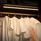 LED світильник із датчиком руху 50 см, з USB, Cabinet light/Акумуляторна лампа на магнітах/Лед лампа, фото 5