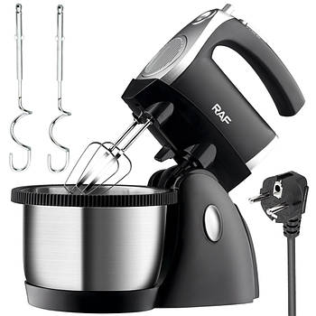 Стаціонарний міксер з чашею 2л, 1000Вт, 5 швидкостей, R6662 / Ручний міксер для тіста / Побутовий міксер кухонний