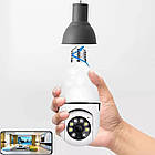 Wifi камера відеоспостереження в патрон, Tuya Smart Camera / Поворотна IP відеокамера для дому / Вайфай камера, фото 3