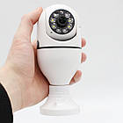 Wifi камера відеоспостереження в патрон, Tuya Smart Camera / Поворотна IP відеокамера для дому / Вайфай камера, фото 7