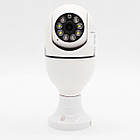 Wifi камера відеоспостереження в патрон, Tuya Smart Camera / Поворотна IP відеокамера для дому / Вайфай камера, фото 9